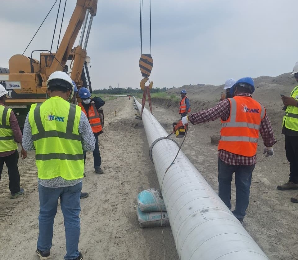 A-B 140 PSIG Gas Pipeline Construction and CP System Installation Works in Bangladesh Special Economic Zone.